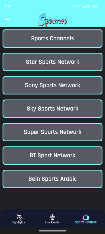 sportzfy-Sports-Channels